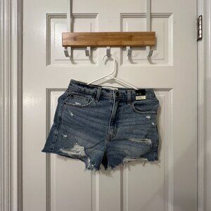 Abercrombie high rise denim shorts